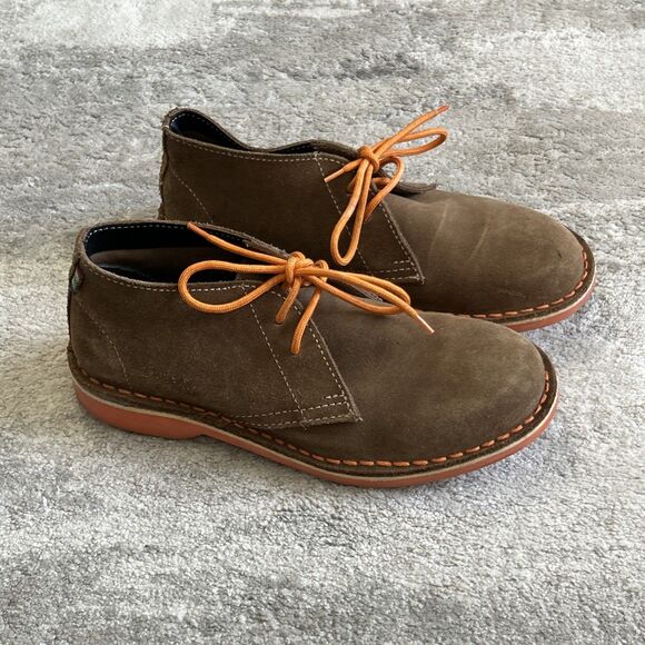 Veldskoen Chukka Boots Shoes Mens 6 Womens 8 Suede Brown Heritage Bloem Orange - Picture 1 of 8